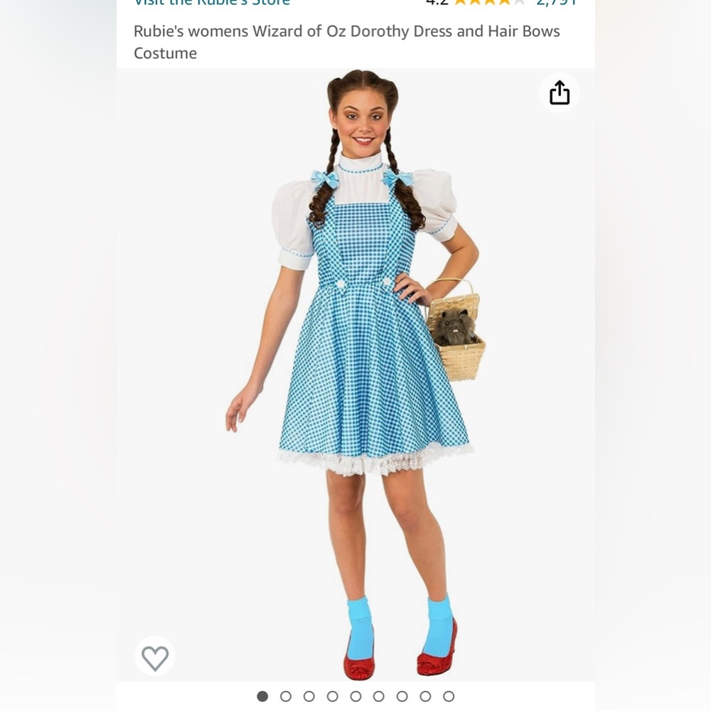 Rubies Brand Dorothy Wizard of Oz 👠Costume -Size Teen